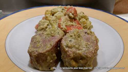 FILET MIGNON, CAROTTES & POMMES DE TERRE AU PESTO & ST- MORET