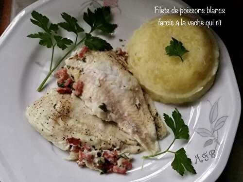 Filets de poissons blancs farcis à la vache qui rit