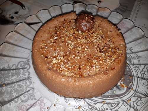 Flan aux rochers au chocolat au lait