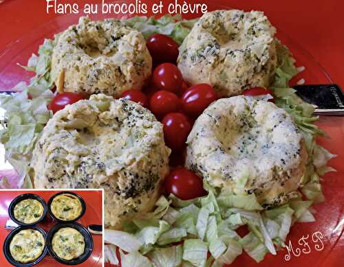 Flans au brocoli et chèvre