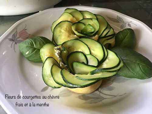 Fleurs de courgettes au chèvre frais et à la menthe (cuisine Addict)