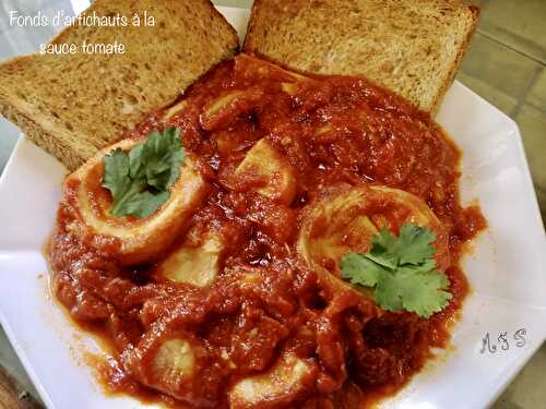 Fonds d’artichauts à la sauce tomate