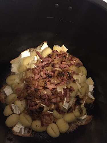 Gnocchi chevre lardons