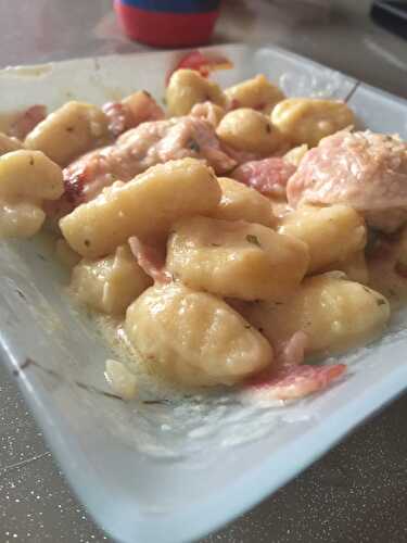 Gnocchis poulet lardon