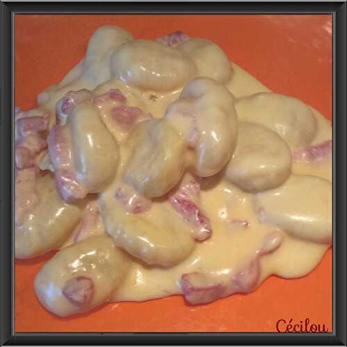 Gnocchis sauce cheddar