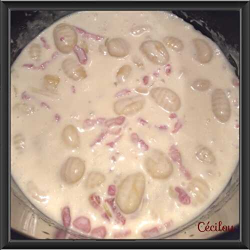 Gnocchis sauce mozzarella
