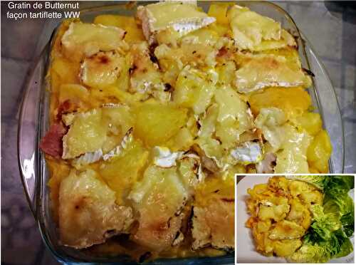 Gratin de Butternut façon tartiflette ww