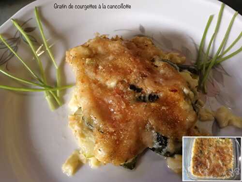 Gratin de courgettes et cancoillotte