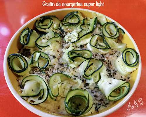 Gratin de courgettes super light