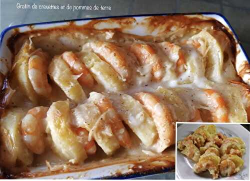 Gratin de crevettes et de pommes de terre