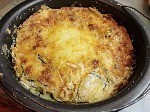 Gratin minceur riz et courgettes (cuisine az)