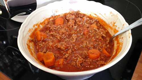 Haché de porc sauce bolognaise