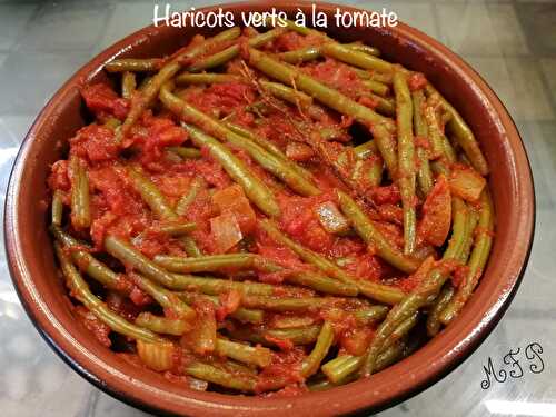 Haricots verts à la tomate