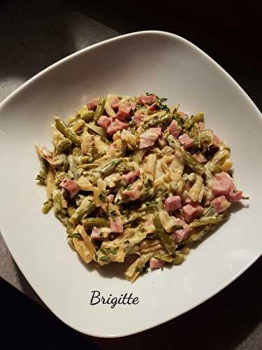 Haricots verts carbonara