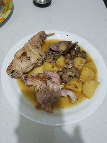 Lapin au vin blanc