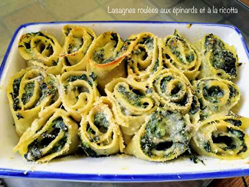 Lasagnes roulées aux épinards et à la ricotta