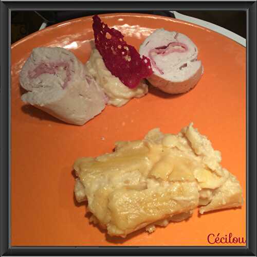 Mac and Cheese et balotines de poulet jambon cheddar