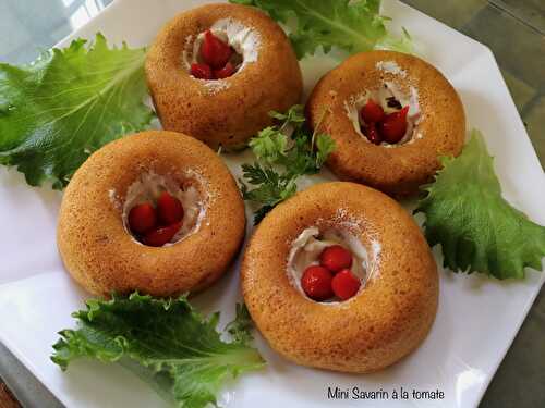 Mini Savarin à la tomate (La cuisine de Cécile : mini St Honoré à la tomate)