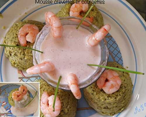 Mousse crevettes et courgettes