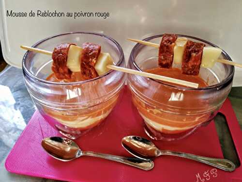 Mousse de reblochon au poivron rouge