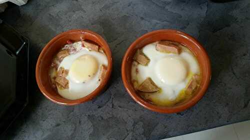 Oeuf cocotte au foie gras