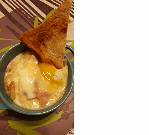 Oeuf cocotte au munster