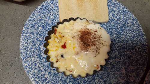Oeuf cocotte poivrons vache qui rit