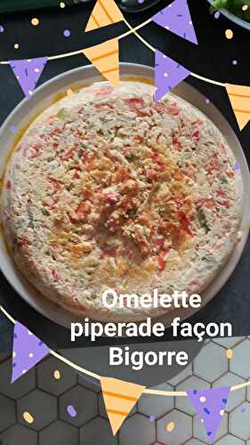 Omelette piperade