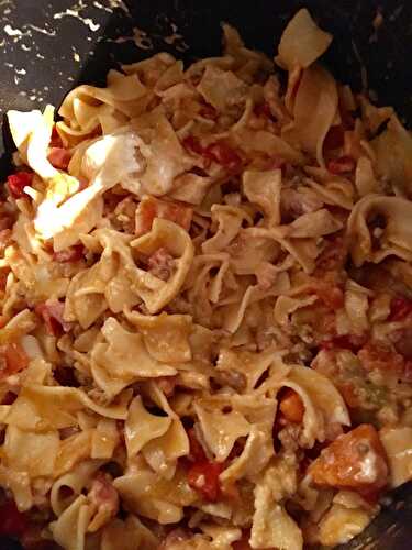 One pot pasta « vide frigo »