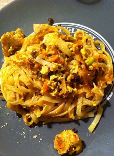 Pad thai poulet crevette