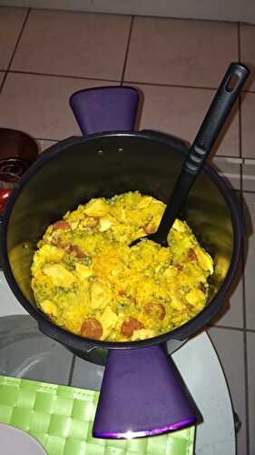 Paella de poulet