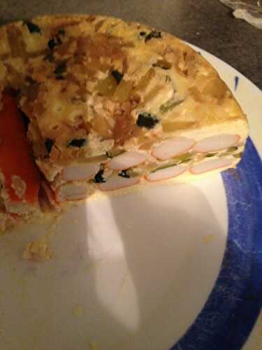 Pain de courgette et surimi