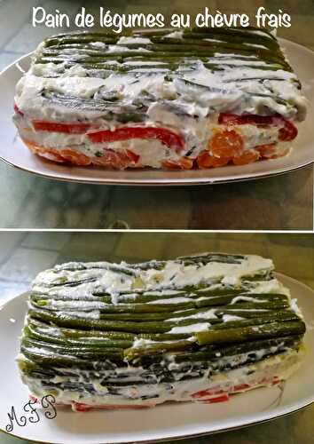 Pain de légumes au chèvre frais