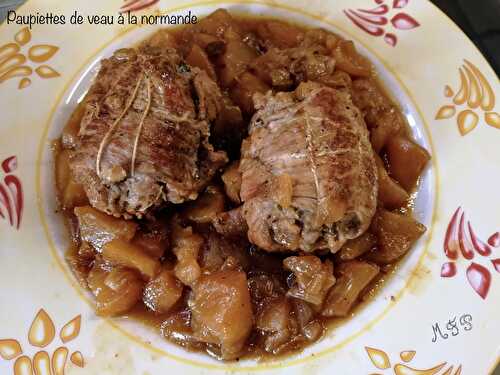 Paupiettes de veau à la normande