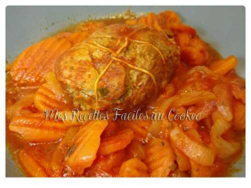 Paupiettes de veau carottes coulis de tomate à l italienne