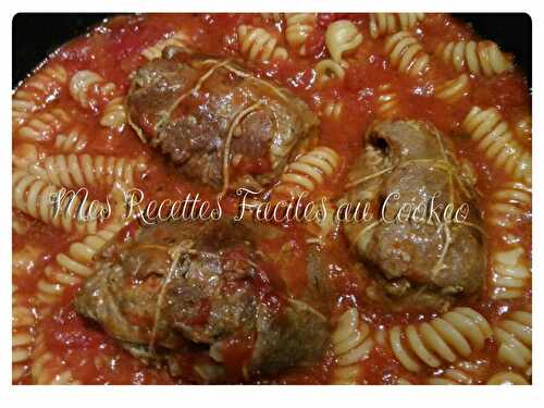 Paupiettes de veau & Fusilli à la tomate