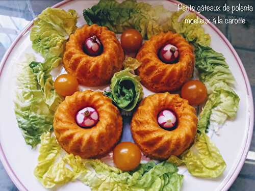 Petits gâteaux de polenta moelleux à la carotte (jdf)