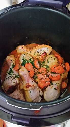 Pilons de poulet et carottes