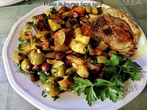 Poêlée de légumes façon tajine