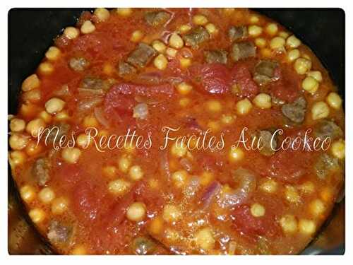 Pois chiches tomates merguez