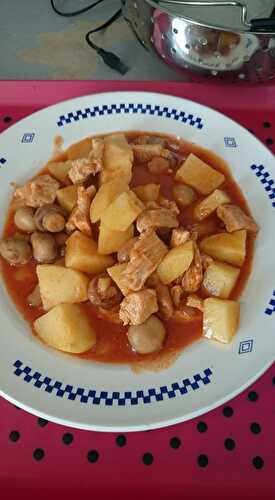 Pommes de terres aux escalopes de dinde