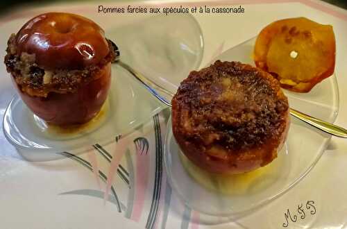 Pommes farcies aux spéculos et à la cassonade.WW