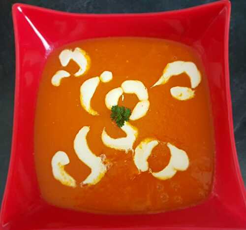 Potage carottes poireaux tomates