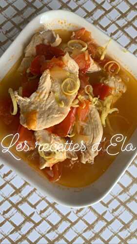 Poulet au citron et la tomate