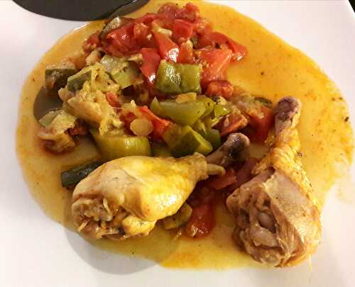 Poulet aux petits légumes, chorizo et épices mexicaines