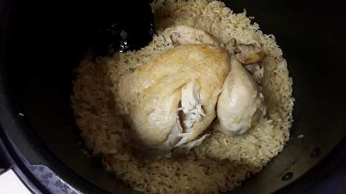 Poulet entier avec son riz