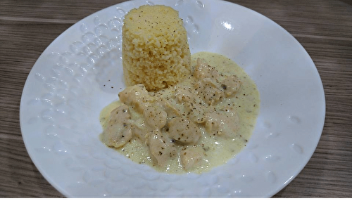 Poulet sauce boursin