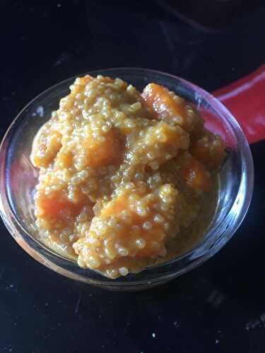 Quinoa, carottes et vache qui rit