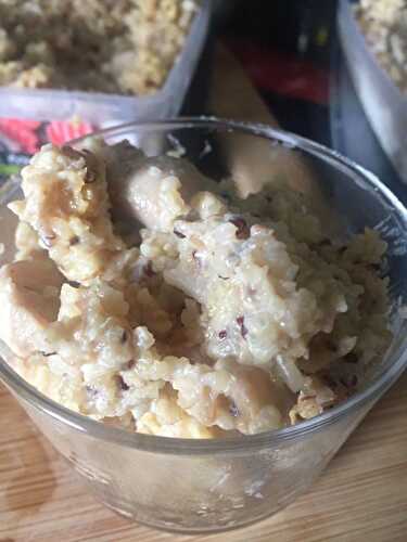 Quinoa, champignon, lentille corail façon risotto