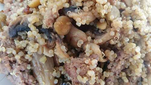 Quinoa steack et champignons